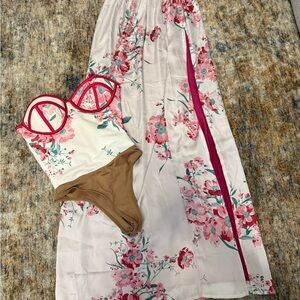 JLUXLABEL Floral Skirt set